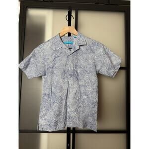 Tori Richard Boys Hawaiian Button Up Shirt Size Large (10-12)